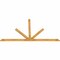Ekena Millwork Saratoga Rough Sawn Timber Gable Bracket, Western Red Cedar, 108"W x 58"H x 2"D x 4"F, 13/12 Pitch GBW108X58X0204SAR00RWR - alternate 5
